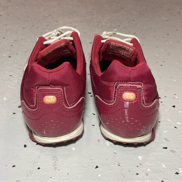 Vintage Y2k Nike Running / Perforated Track Shoes Women’s Size 12 Pink Burgundy - Picture 4 of 9